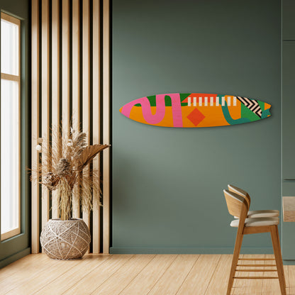 VIBRANT ENERGY Decorative Plywood Surfboard