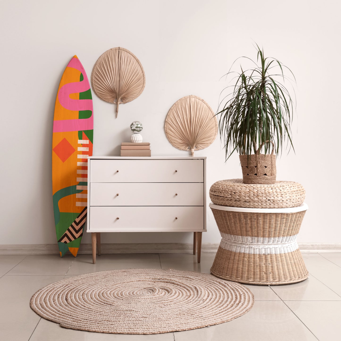 VIBRANT ENERGY Decorative Plywood Surfboard