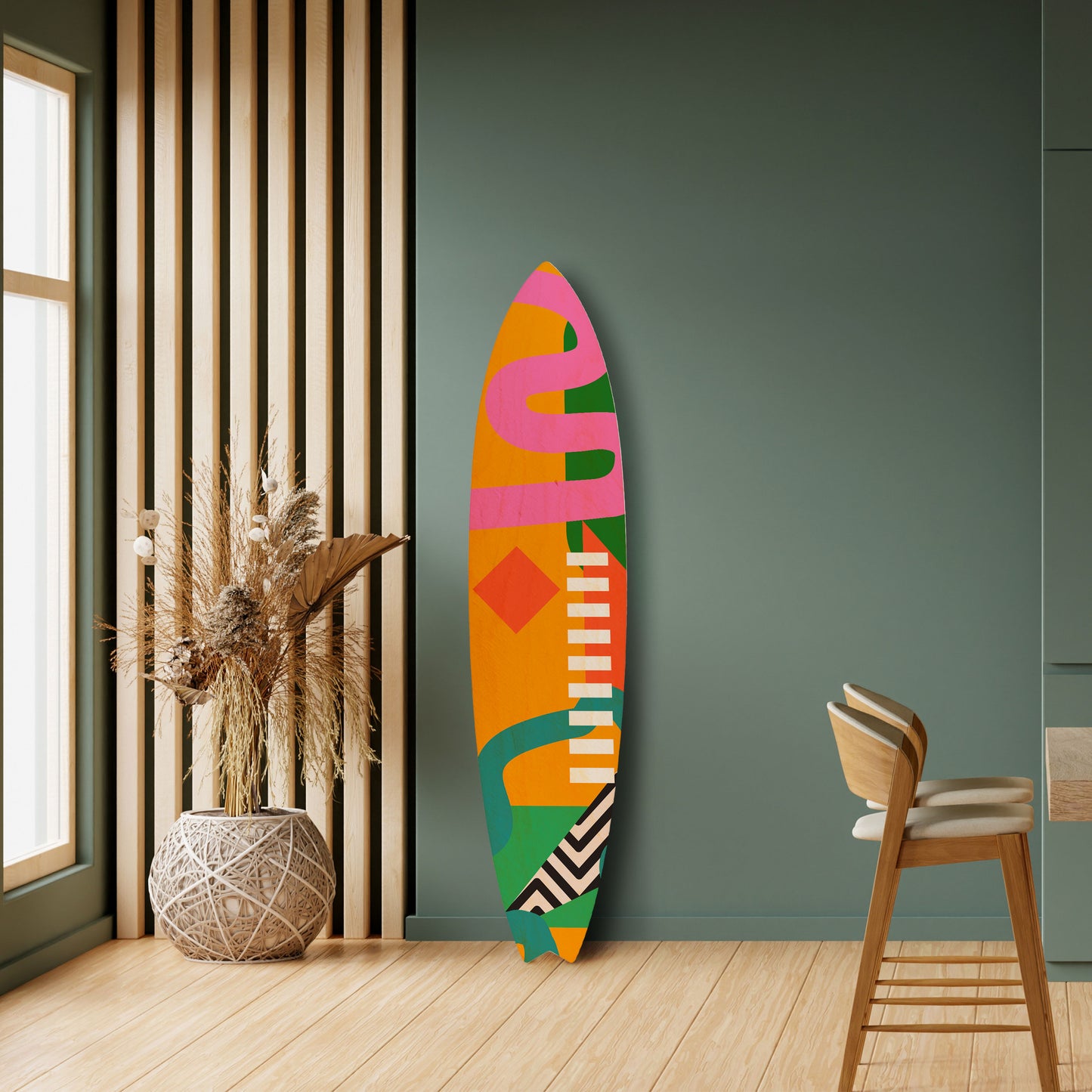 VIBRANT ENERGY Decorative Plywood Surfboard