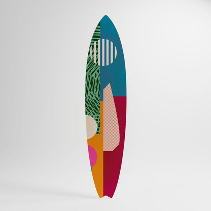VIVID VIBES Decorative Plywood Surfboard