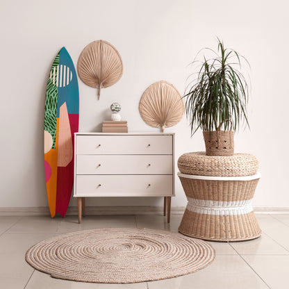 VIVID VIBES Decorative Plywood Surfboard
