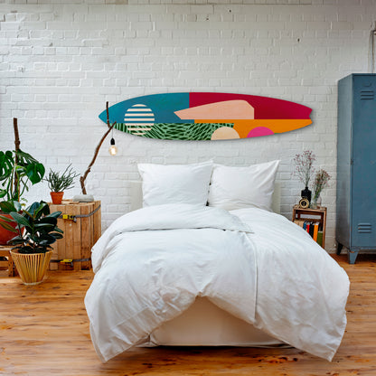 VIVID VIBES Decorative Plywood Surfboard