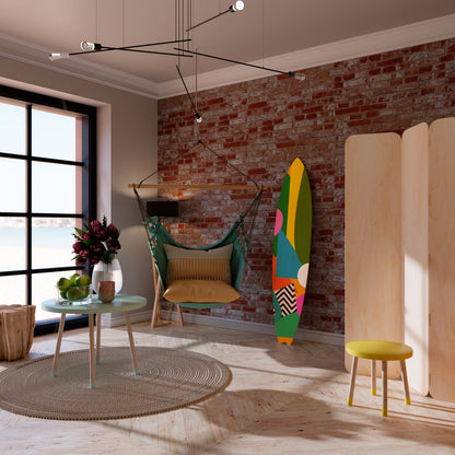 RADIANT HUES Surfboard Decorative Panel