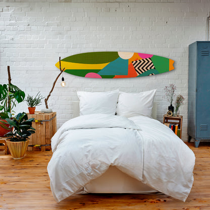 RADIANT HUES Tavola da surf decorativa in compensato