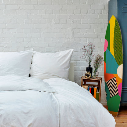 RADIANT HUES Tavola da surf decorativa in compensato