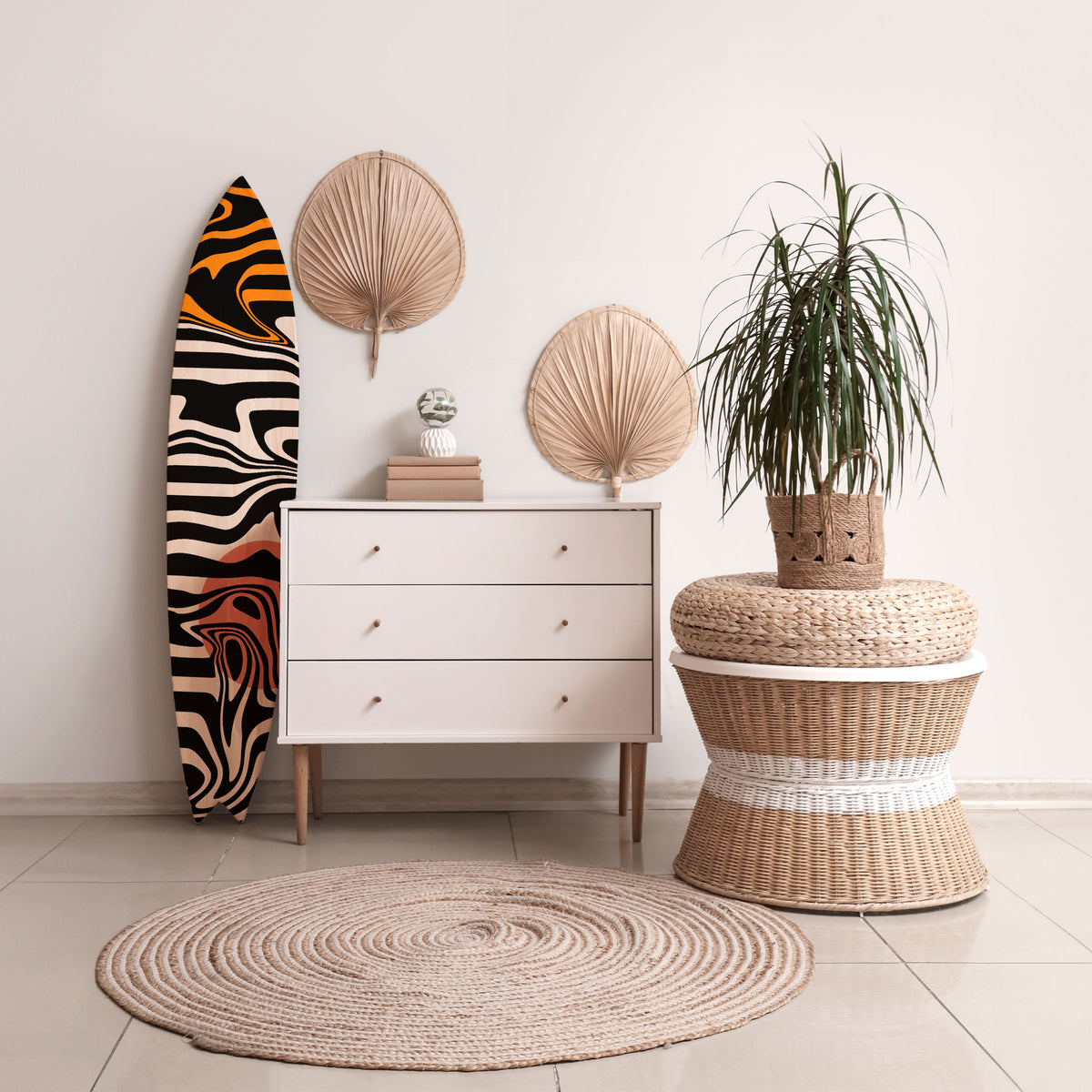 RIPPLE FLOW Surfboard Decorative Panel