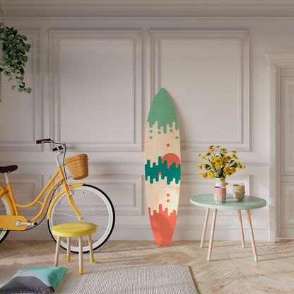 MORNING BREAK Decorative Plywood Surfboard