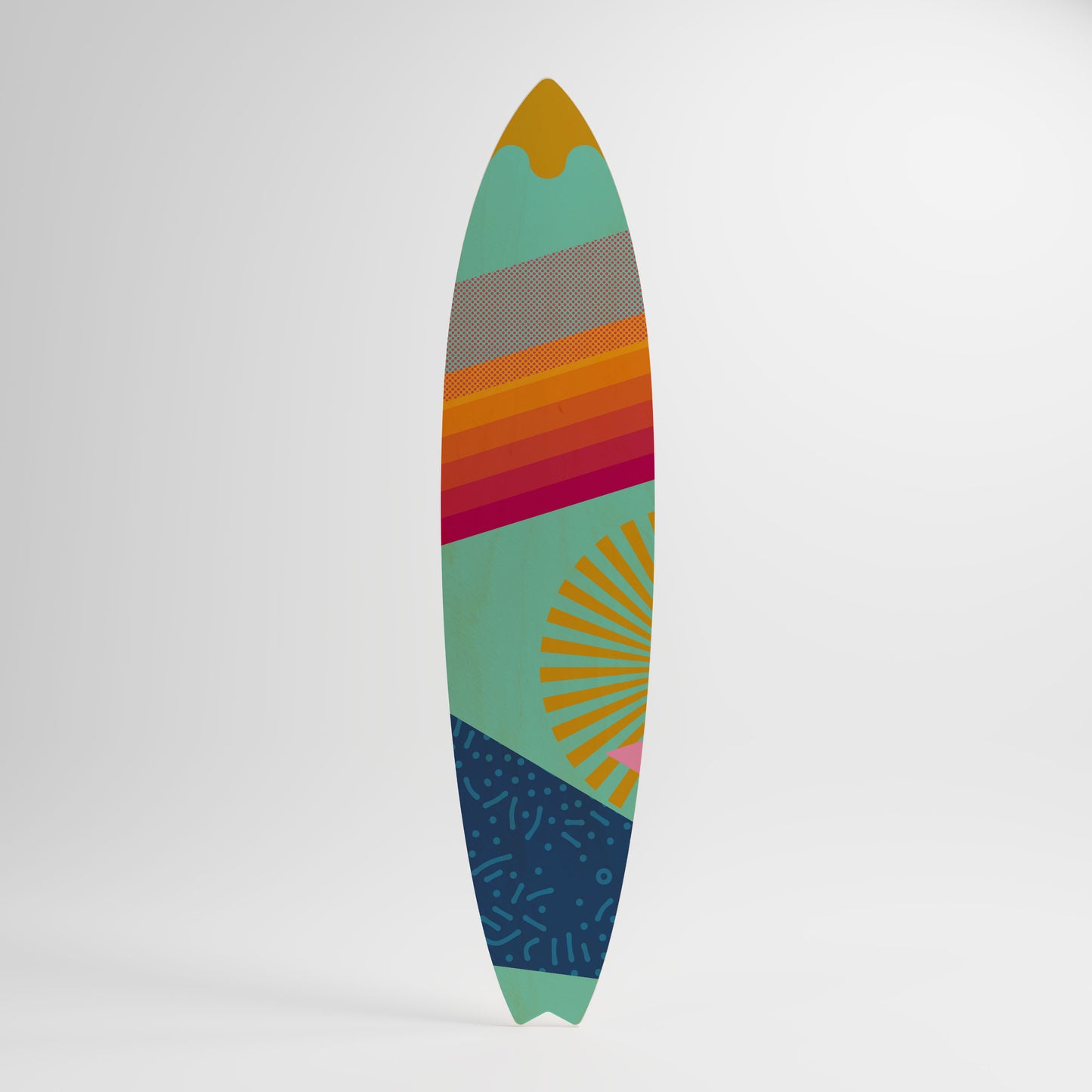 DAYBREAK BLISS Decorative Plywood Surfboard