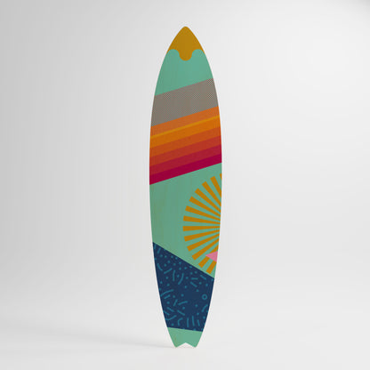 DAYBREAK BLISS Decorative Plywood Surfboard