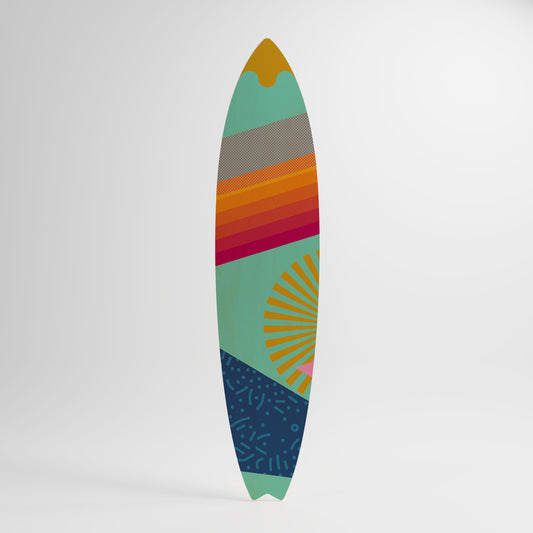 DAYBREAK BLISS Decorative Plywood Surfboard