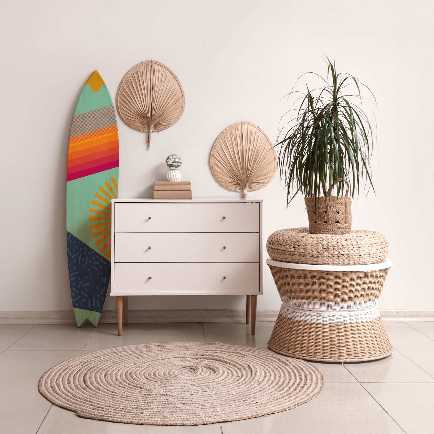DAYBREAK BLISS Decorative Plywood Surfboard