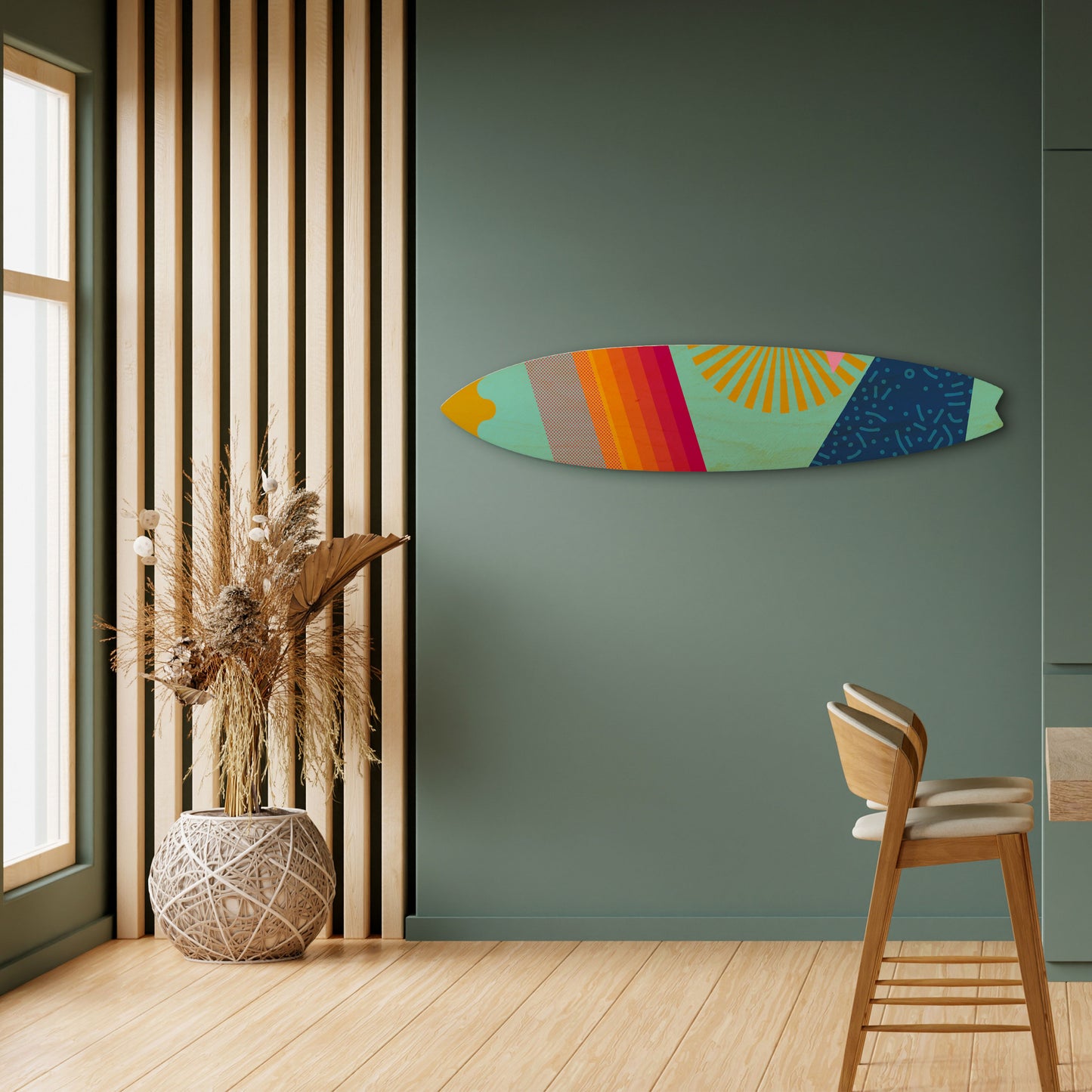 DAYBREAK BLISS Decorative Plywood Surfboard