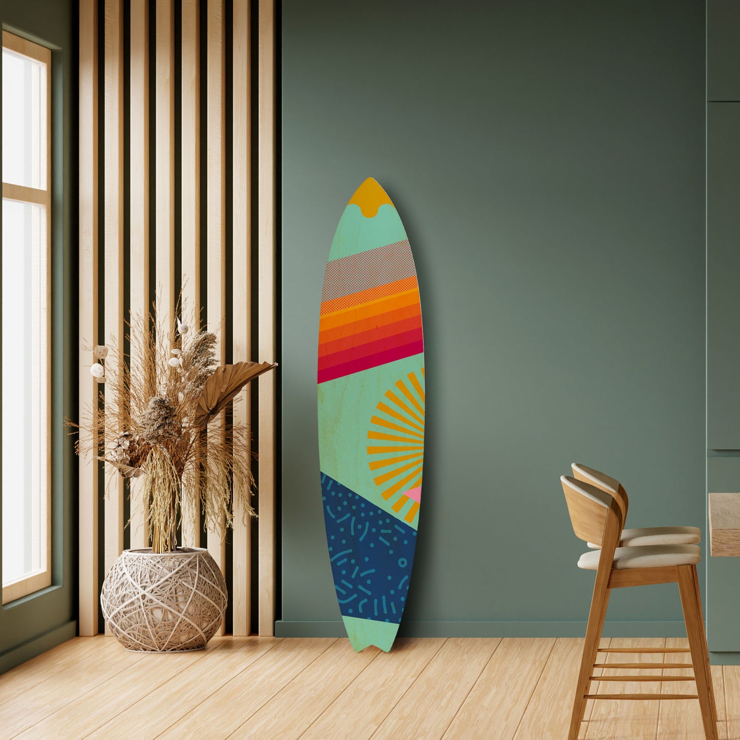 DAYBREAK BLISS Decorative Plywood Surfboard