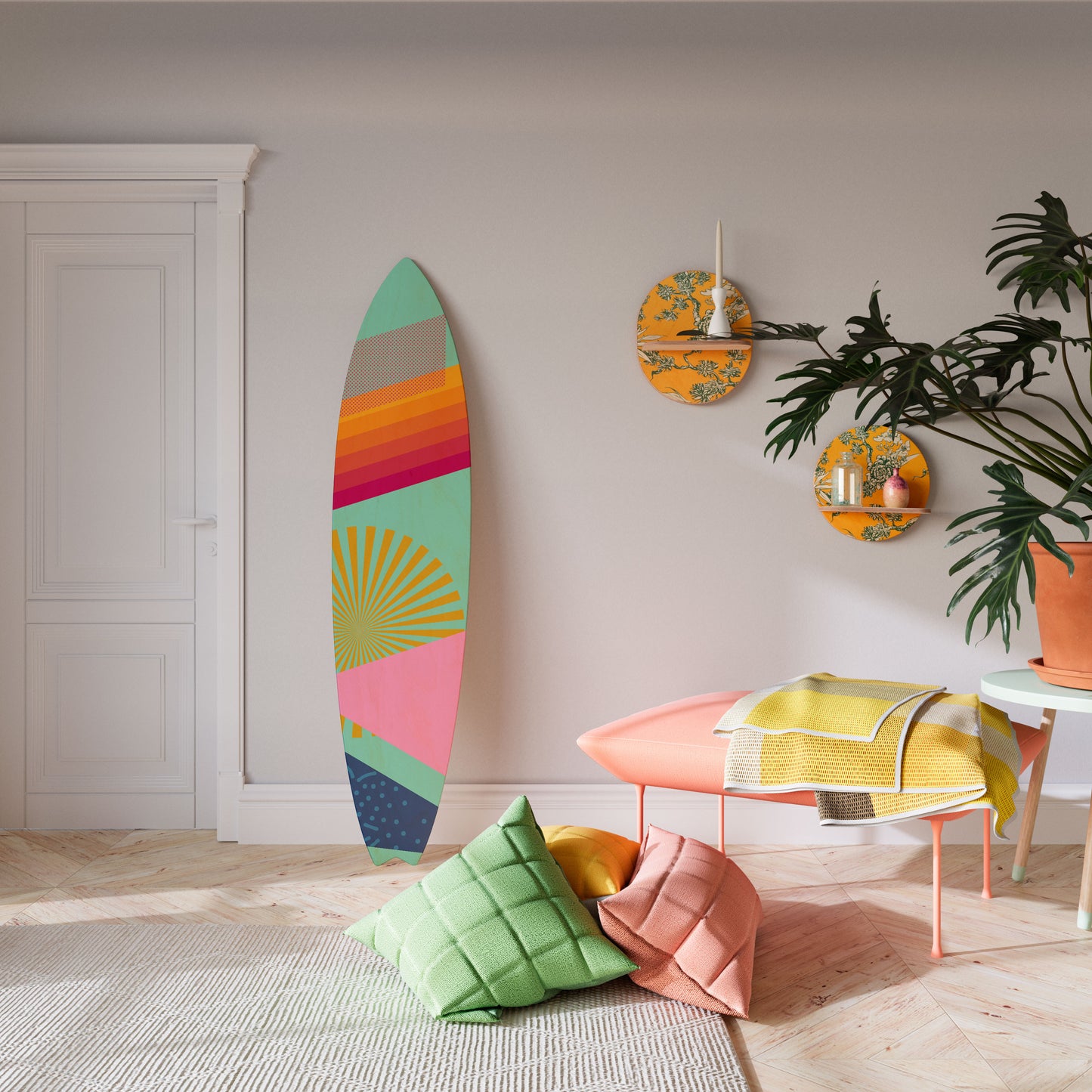 NEW DAYLIGHT Decorative Plywood Surfboard