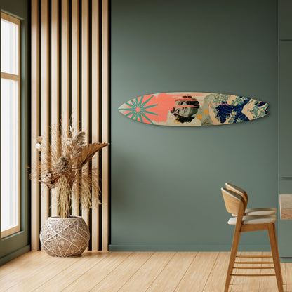 KANAGAWA BEAUTY Decorative Plywood Surfboard