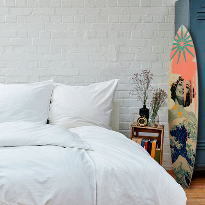 KANAGAWA BEAUTY Decorative Plywood Surfboard