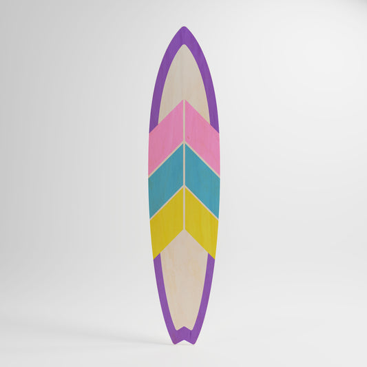 VIGOROUS SEQUENCE Decorative Plywood Surfboard