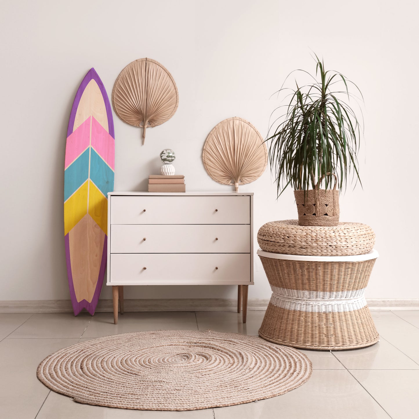VIGOROUS SEQUENCE Decorative Plywood Surfboard
