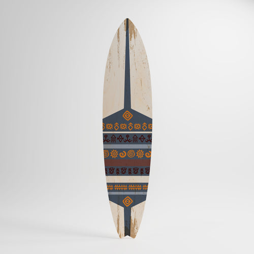 AFRICAN VINTAGE Tavola da surf decorativa in compensato