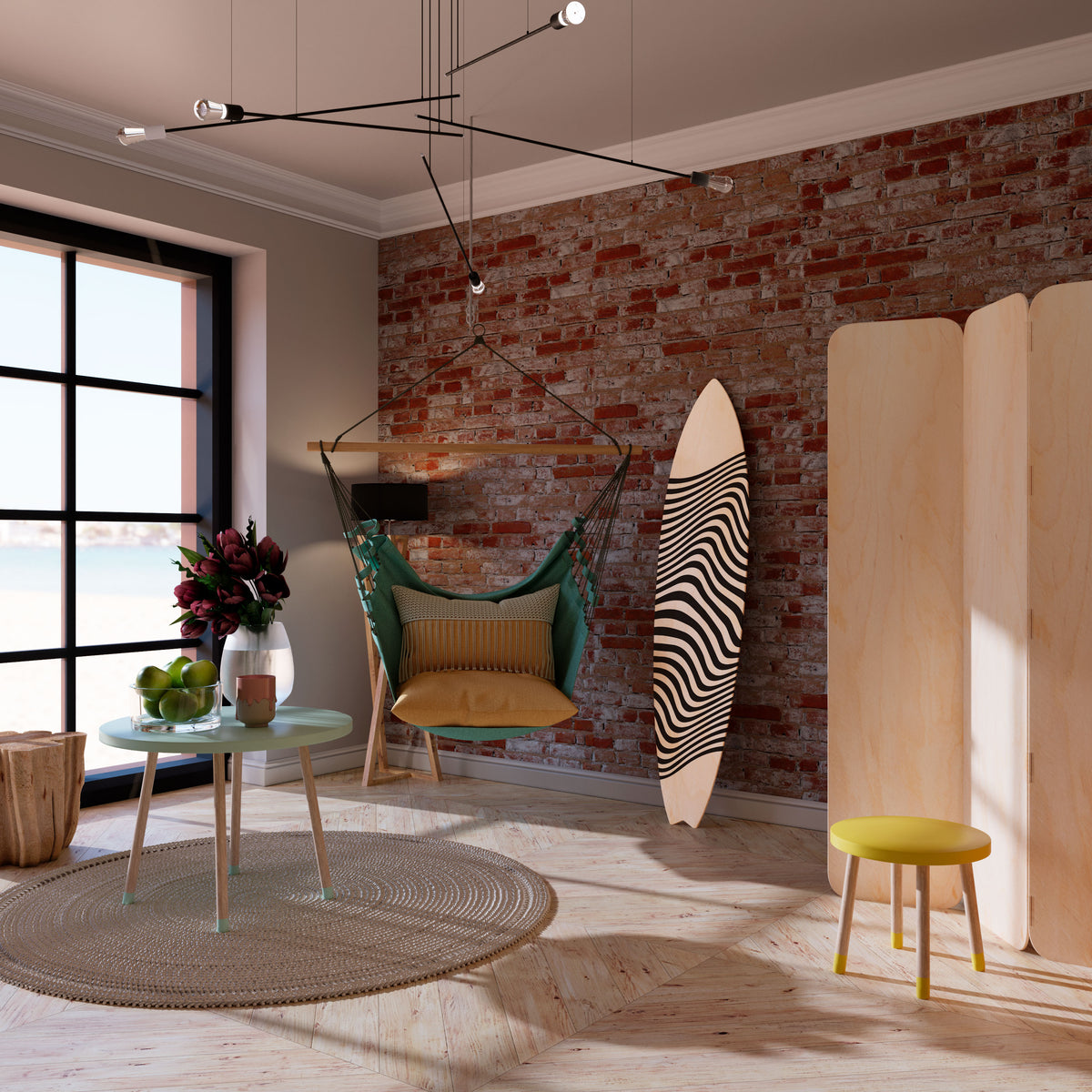 ILLUSIONARY FLOW Surfboard Decorative Panel