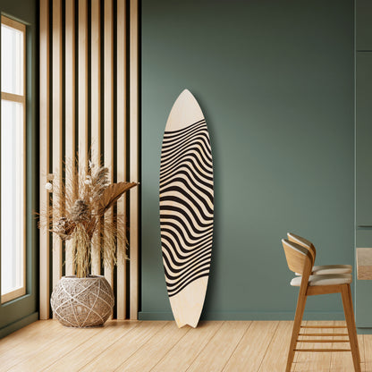ILLUSIONARY FLOW Decorative Plywood Surfboard