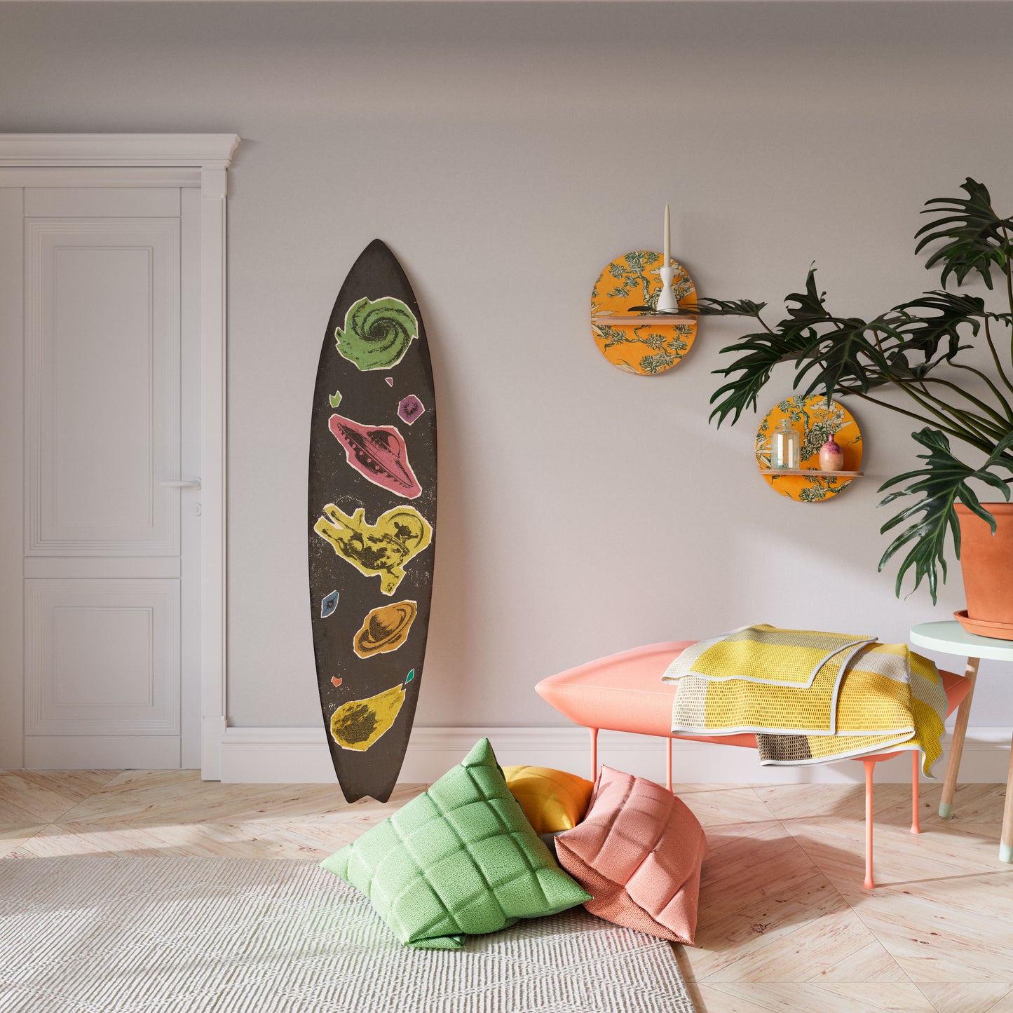 GALAXY MORSEL Decorative Plywood Surfboard