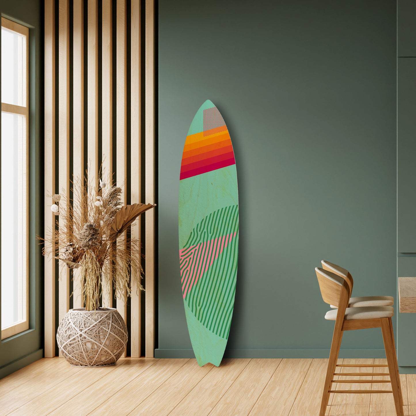 DAILY RADIANCE Decorative Plywood Surfboard