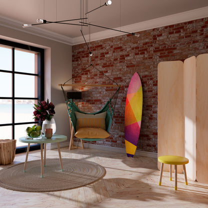 VIVID GEOMETRY Surfboard Decorative Panel