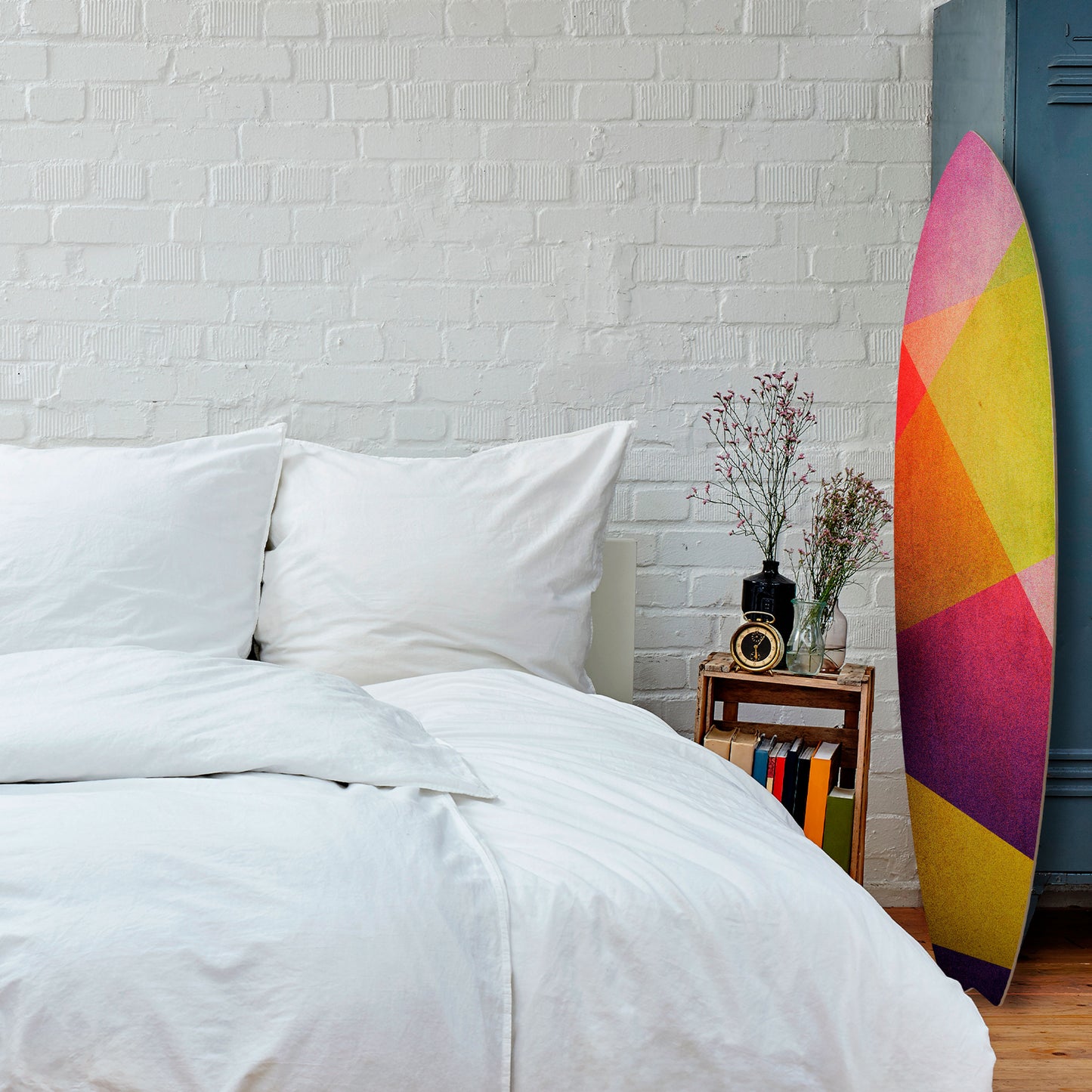 VIVID GEOMETRY Decorative Plywood Surfboard