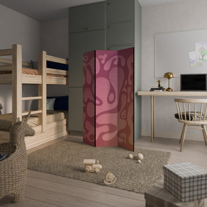 Divisorio decorativo per ambienti a 3 pannelli ROSA IRREGOLARE