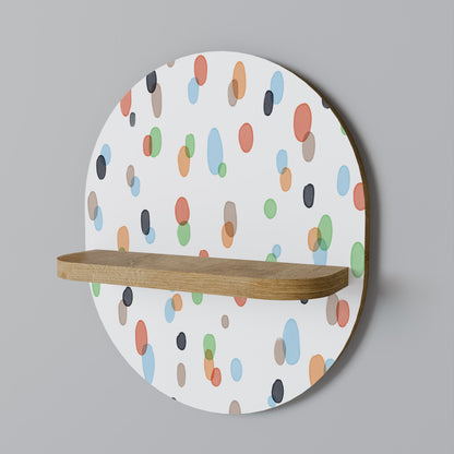 ENERGETIC SPOT Mensola ovale in effetto rovere