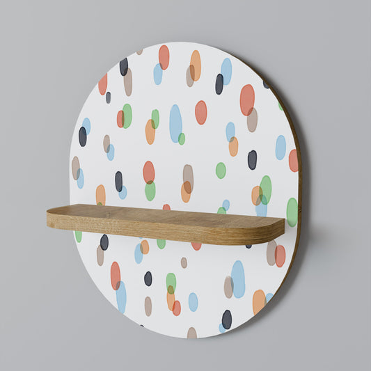 ENERGETIC SPOT Mensola ovale in effetto rovere
