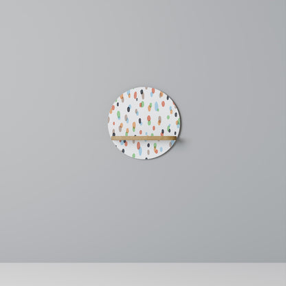 ENERGETIC SPOT Mensola rotonda per opere d'arte in effetto rovere