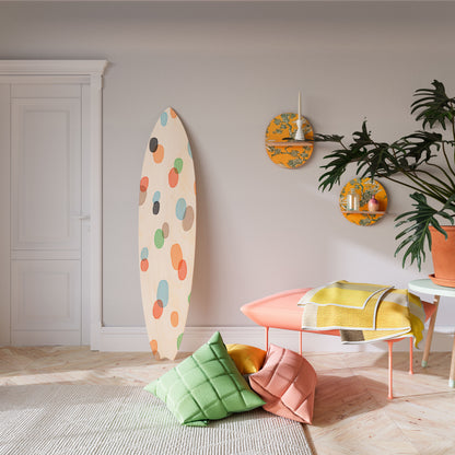 ENERGETIC SPOTS Decorative Plywood Surfboard