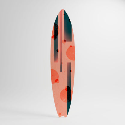 BLUSHED SPECTRUM Decorative Plywood Surfboard