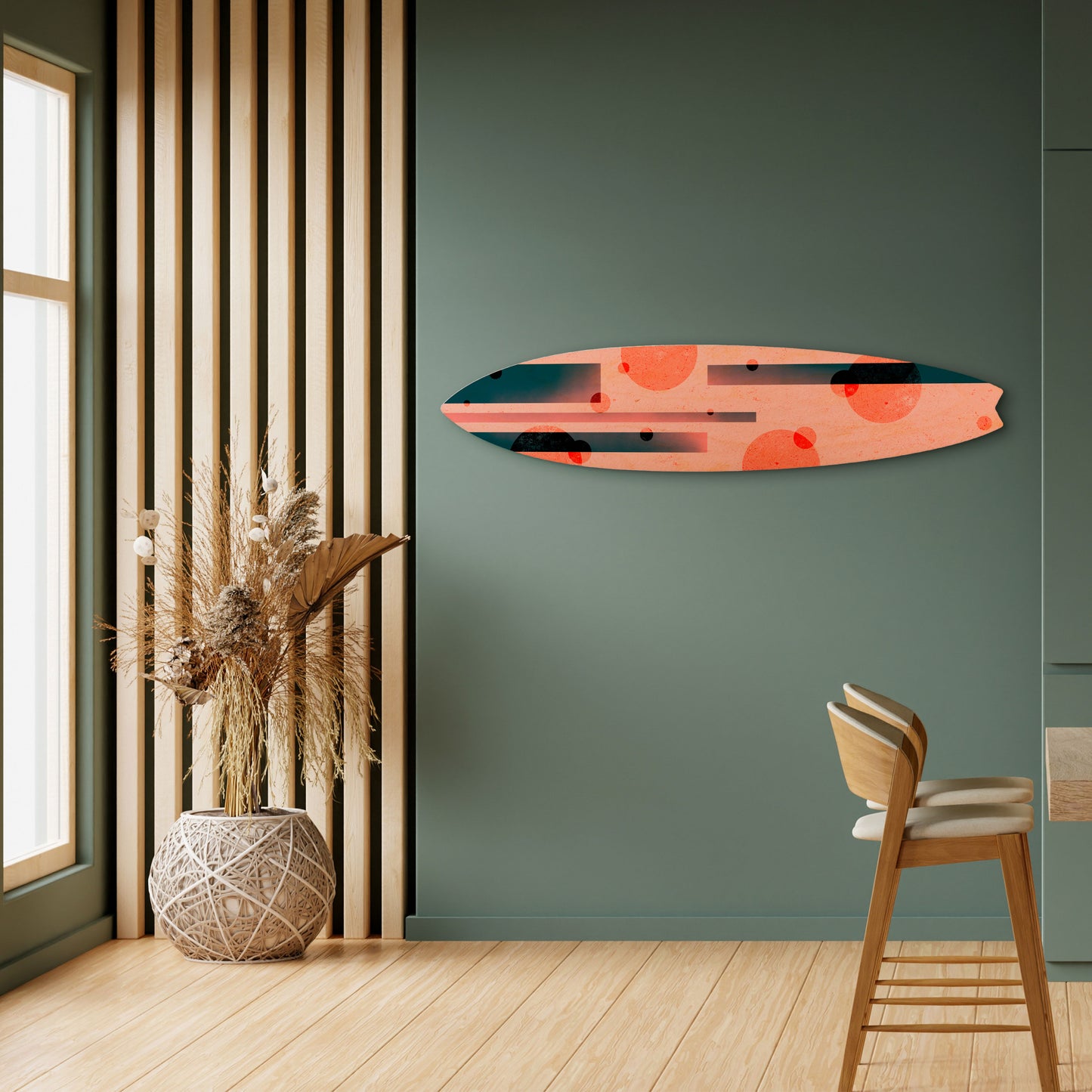 BLUSHED SPECTRUM Decorative Plywood Surfboard