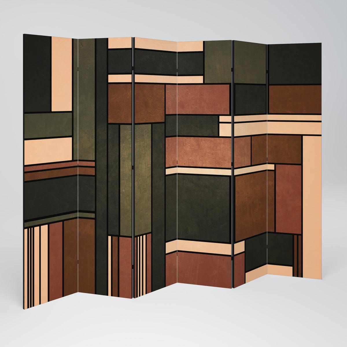 FIGURES OF NATURE Decorative 6-Panel Room Divider