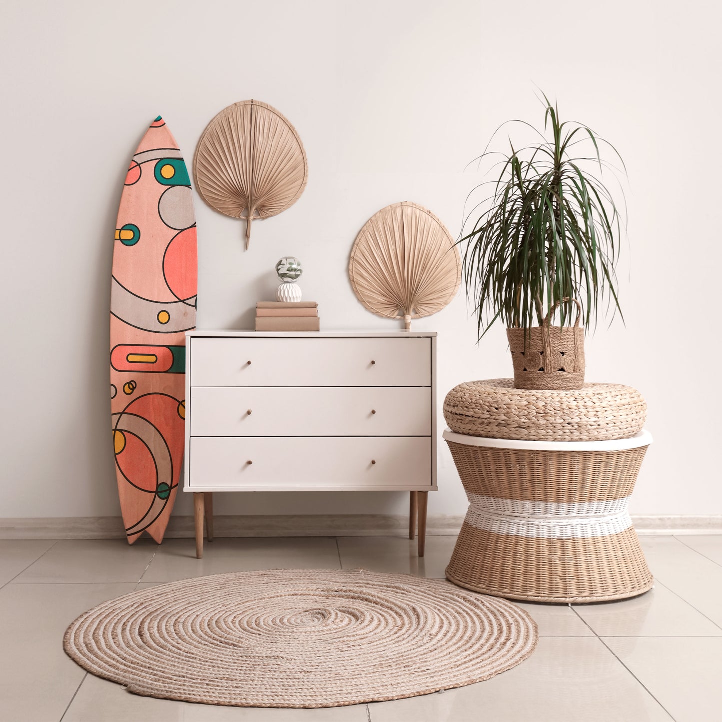 GOSSAMER ECHOES Decorative Plywood Surfboard
