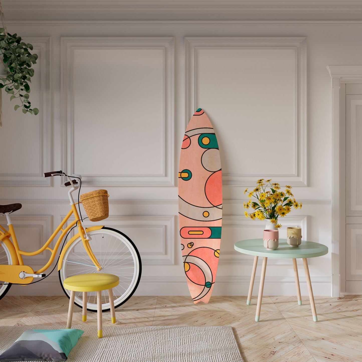 GOSSAMER ECHOES Decorative Plywood Surfboard