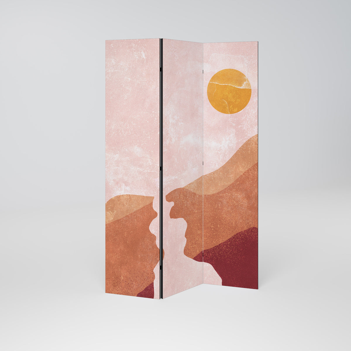 LUMINOUS SUNLIGHT Decorative 3-Panel Room Divider