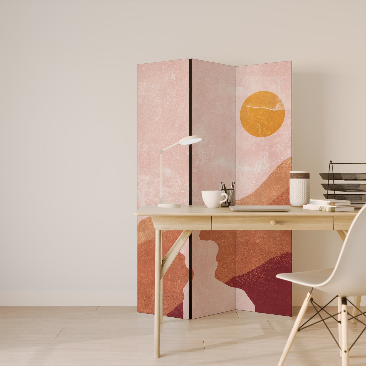 LUMINOUS SUNLIGHT - Divisorio decorativo per ambienti a 3 pannelli