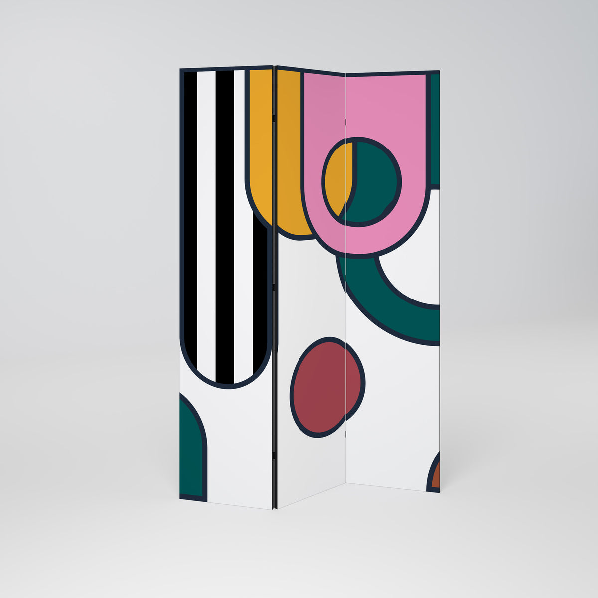 COOL STORY Decorative 3-Panel Room Divider
