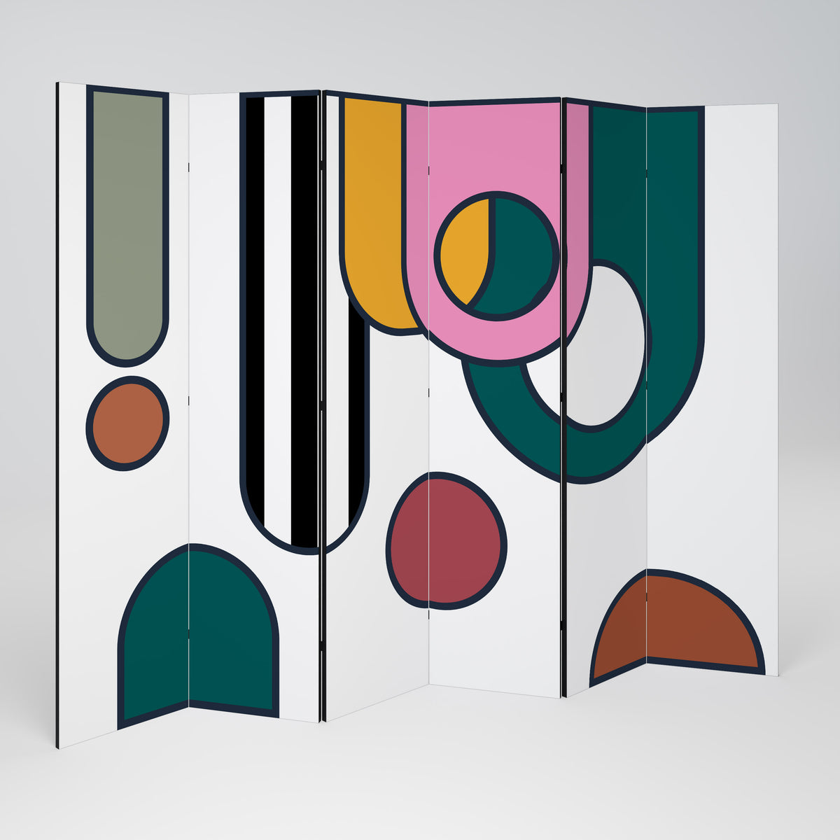 COOL STORY Decorative 6-Panel Room Divider