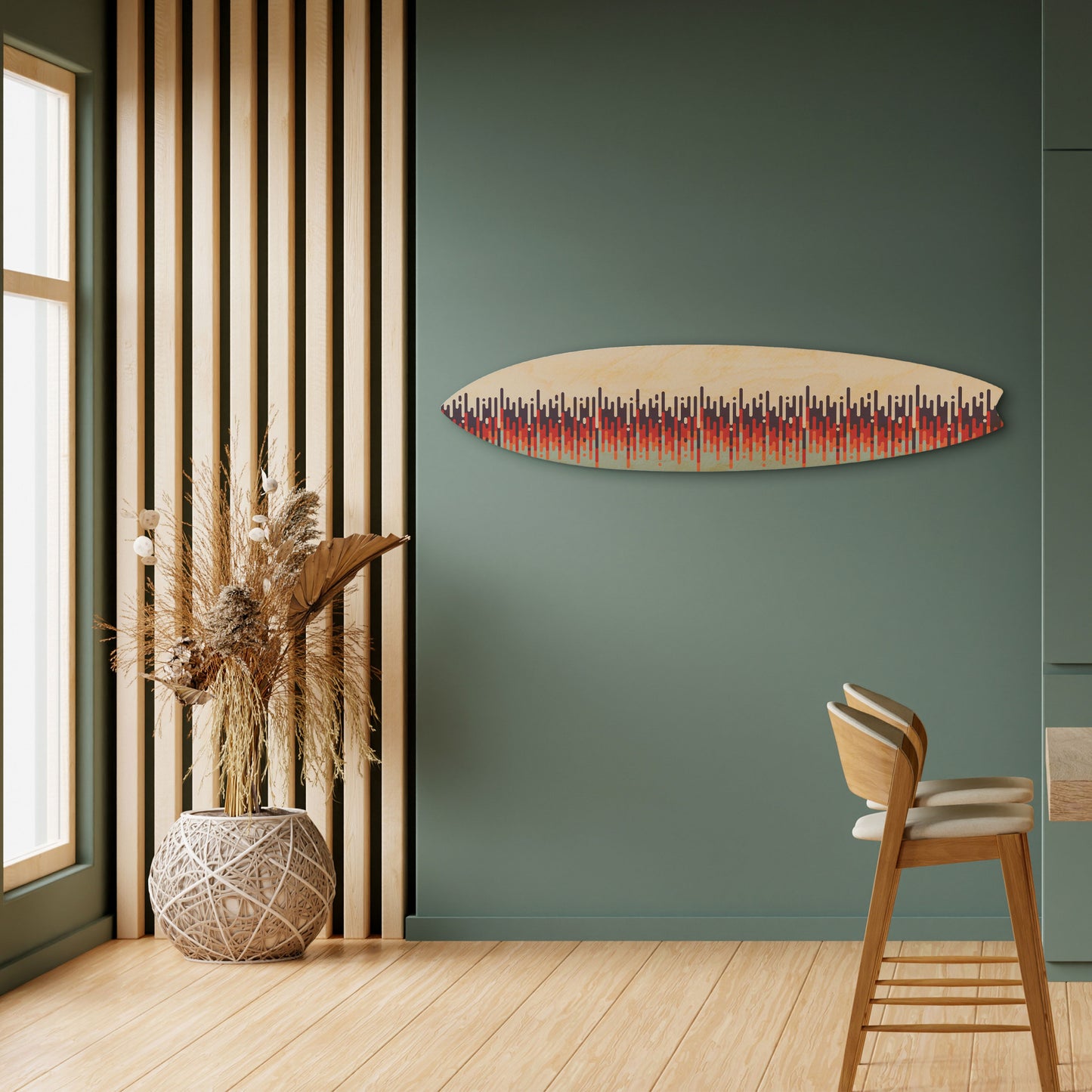 CHROMA CONTOURS Decorative Plywood Surfboard