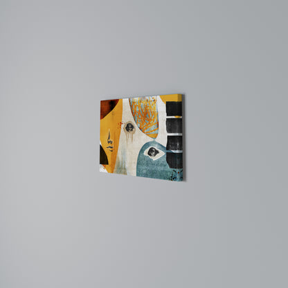 ABSTRACT FACES Stampa su tela orizzontale