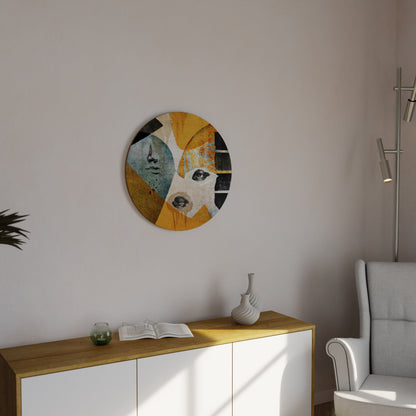 VOLTI ASTRATTATI Arte murale rotonda