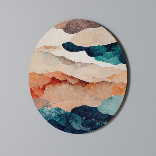 PAESAGGIO ASTRATTO Arte murale rotonda