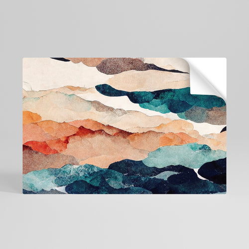 ABSTRACT LANDSCAPE Poster Orizzontale Adesivo