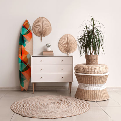 CIRCULAR RHAPSODY Decorative Plywood Surfboard