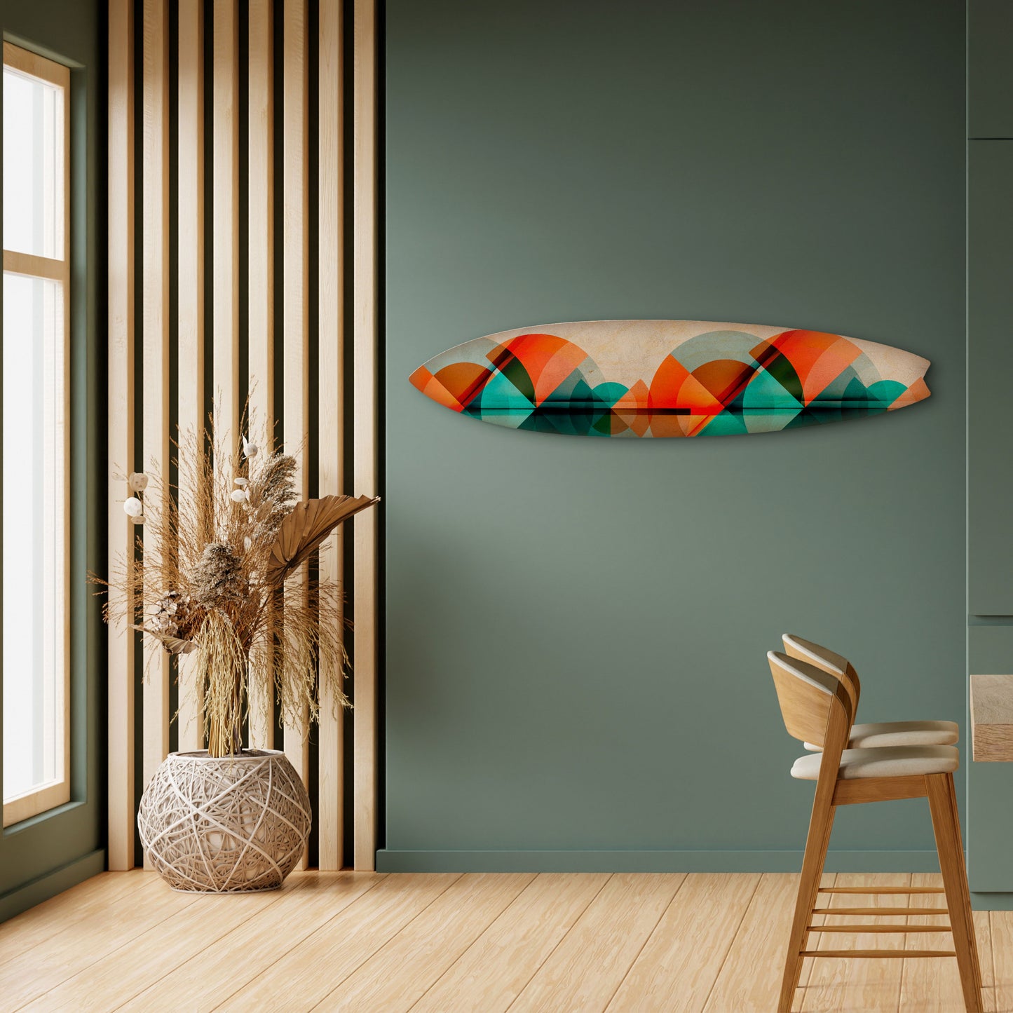 CIRCULAR RHAPSODY Decorative Plywood Surfboard